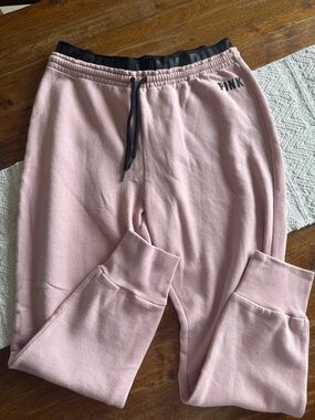 PINK Victoria's Secret Light Pink Cozy Jogger Sweatpants